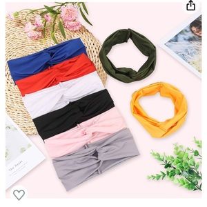 Twisted Headbands, 8 bright colors, set of 8 OSFM